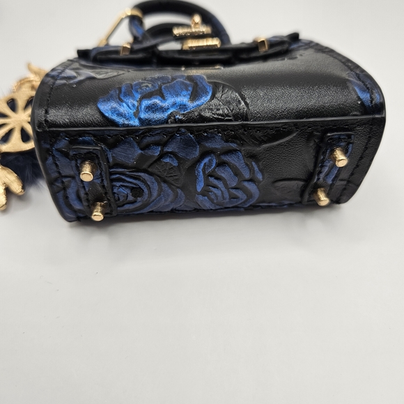 Elegant Black Mini Bag with Owl Charm And Phone Chain - Picture 4 of 5